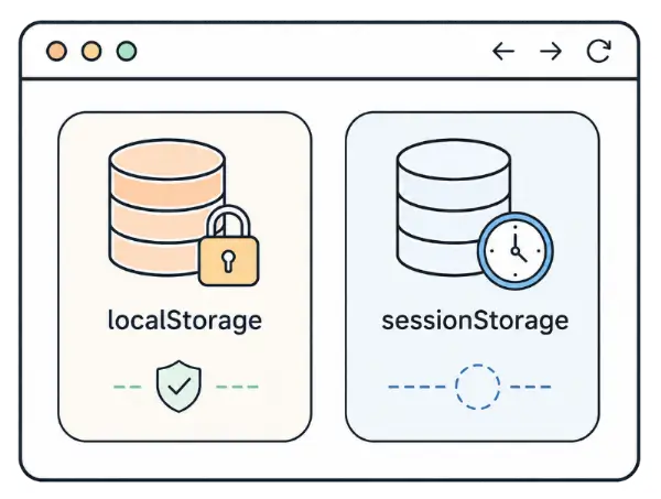 Application local and session storage